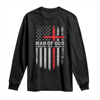 Man of God Husband Dad Protector Long Sleeve Shirt Christian Dad Fathers Day