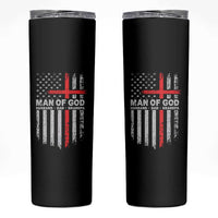 Man of God Husband Dad Protector Skinny Tumbler Christian Dad Fathers Day