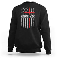 Man of God Husband Dad Protector Sweatshirt Christian Dad Fathers Day