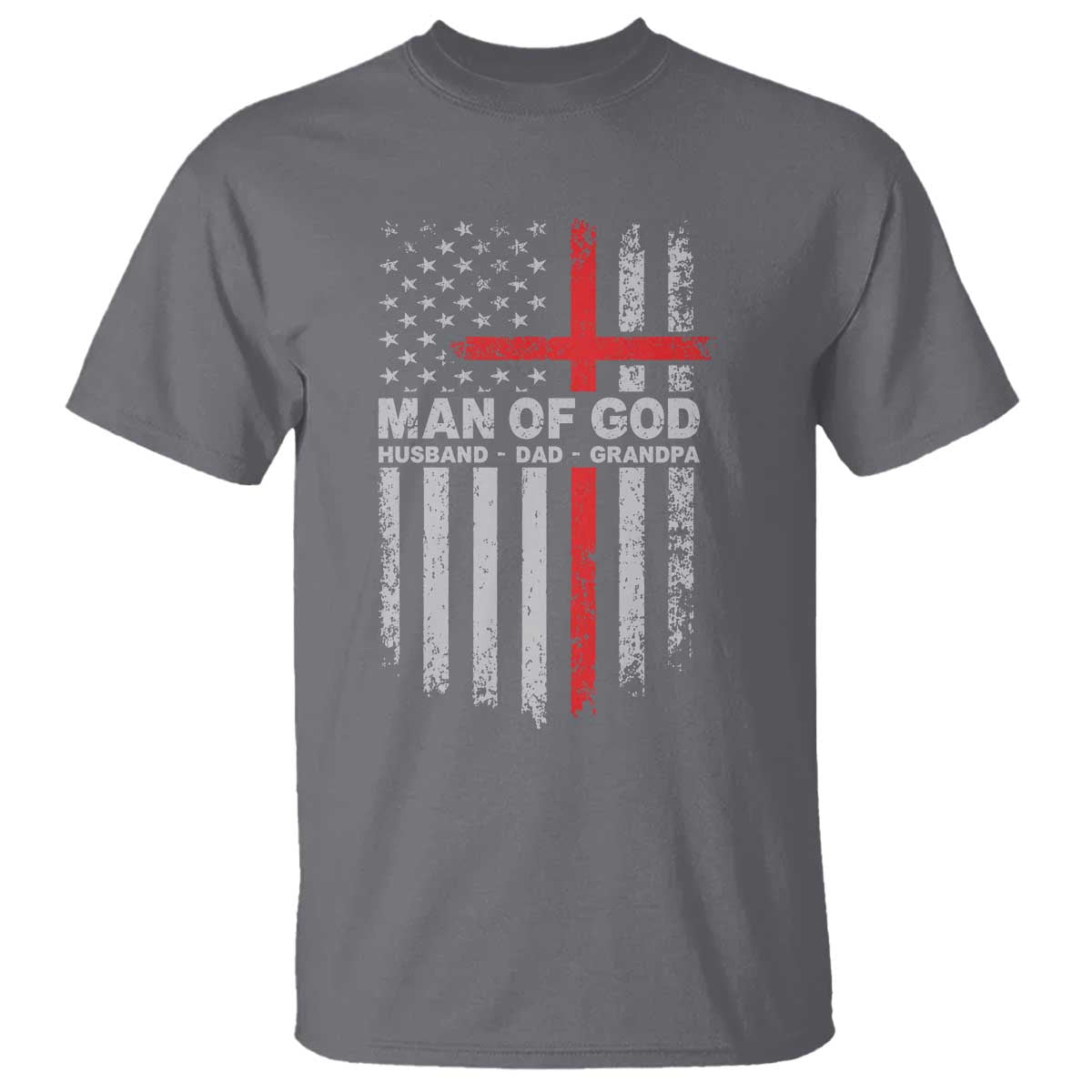 Man of God Husband Dad Protector T Shirt Christian Dad Fathers Day