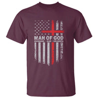 Man of God Husband Dad Protector T Shirt Christian Dad Fathers Day