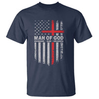 Man of God Husband Dad Protector T Shirt Christian Dad Fathers Day