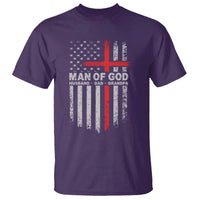 Man of God Husband Dad Protector T Shirt Christian Dad Fathers Day