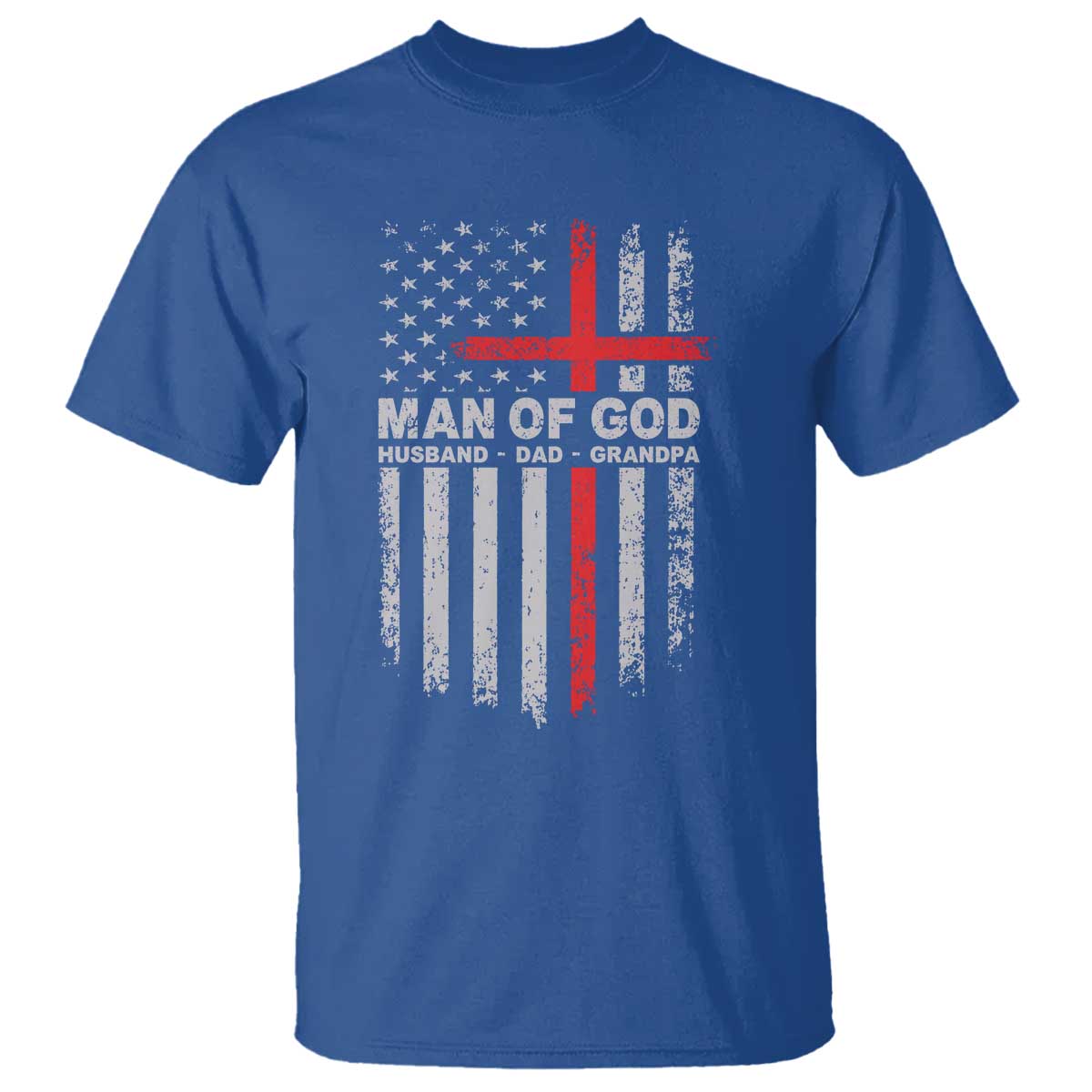 Man of God Husband Dad Protector T Shirt Christian Dad Fathers Day
