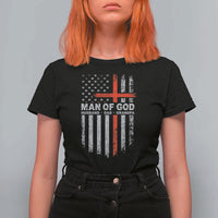 Man of God Husband Dad Protector T Shirt For Women Christian Dad Fathers Day