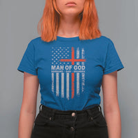Man of God Husband Dad Protector T Shirt For Women Christian Dad Fathers Day