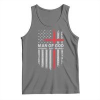 Man of God Husband Dad Protector Tank Top Christian Dad Fathers Day