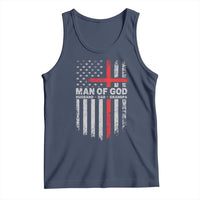 Man of God Husband Dad Protector Tank Top Christian Dad Fathers Day