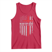 Man of God Husband Dad Protector Tank Top Christian Dad Fathers Day