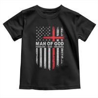 Man of God Husband Dad Protector Toddler T Shirt Christian Dad Fathers Day