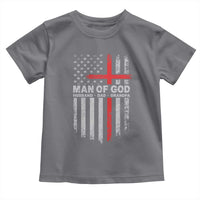 Man of God Husband Dad Protector Toddler T Shirt Christian Dad Fathers Day