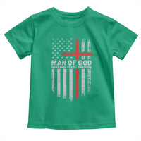 Man of God Husband Dad Protector Toddler T Shirt Christian Dad Fathers Day