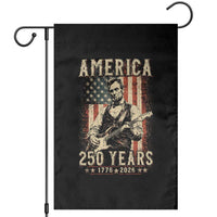Abraham Lincoln Playing Guitar 4th July US 250th Anniversary Garden Flag