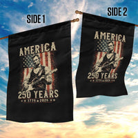 Abraham Lincoln Playing Guitar 4th July US 250th Anniversary Garden Flag