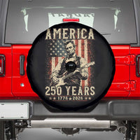 Abraham Lincoln Playing Guitar 4th July US 250th Anniversary Spare Tire Cover