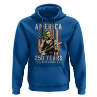 Abraham Lincoln Playing Guitar 4th July US 250th Anniversary Hoodie