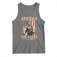 Abraham Lincoln Playing Guitar 4th July US 250th Anniversary Tank Top