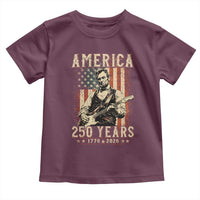 Abraham Lincoln Playing Guitar 4th July US 250th Anniversary Toddler T Shirt