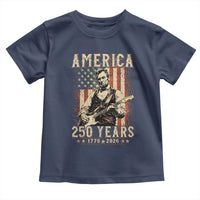 Abraham Lincoln Playing Guitar 4th July US 250th Anniversary Toddler T Shirt