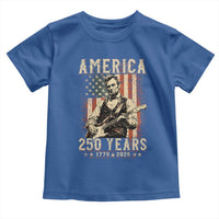 Abraham Lincoln Playing Guitar 4th July US 250th Anniversary Toddler T Shirt