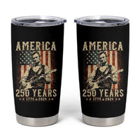 Abraham Lincoln Playing Guitar 4th July US 250th Anniversary Tumbler Cup