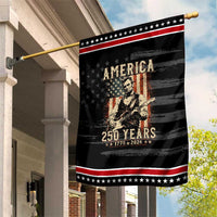 Abraham Lincoln Playing Guitar 4th July US 250th Anniversary Patriotic Garden Flag
