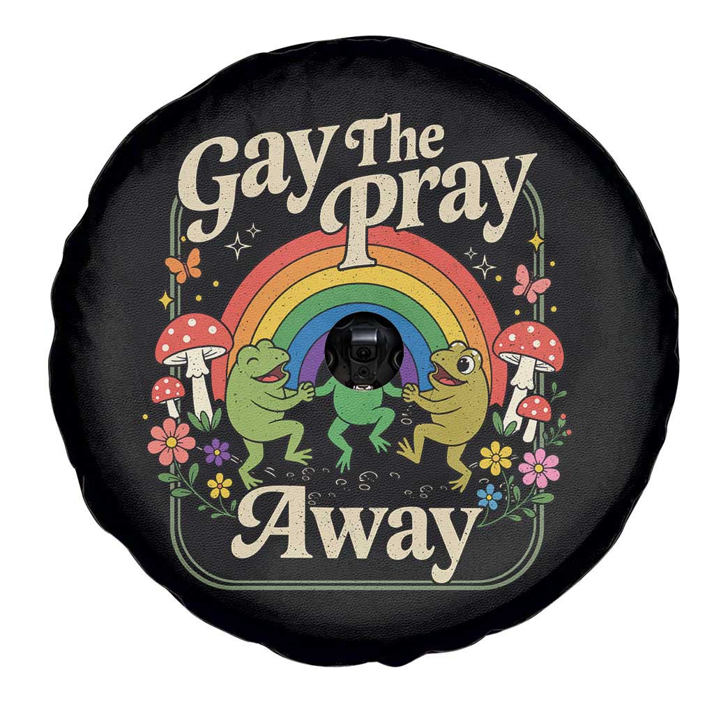 Gay The Pray Away Queer Frog LGBTQ Spare Tire Cover