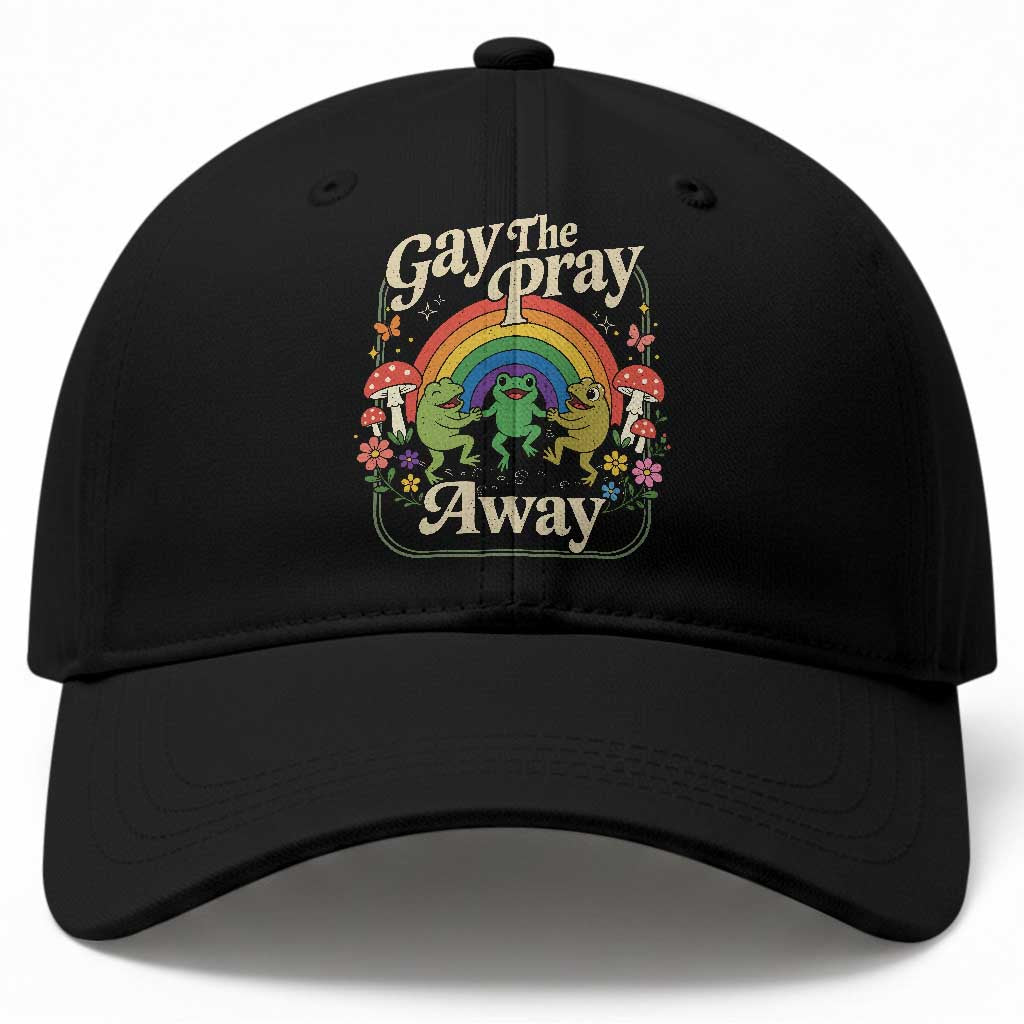 Gay The Pray Away Queer Frog LGBTQ Baseball Cap