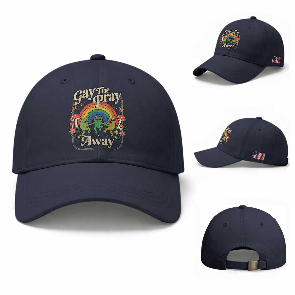 Gay The Pray Away Queer Frog LGBTQ Baseball Cap