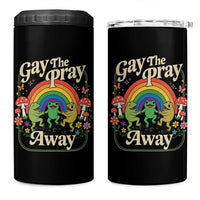 Gay The Pray Away Queer Frog LGBTQ 4 in 1 Can Cooler Tumbler