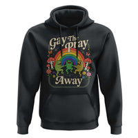 Gay The Pray Away Queer Frog LGBTQ Hoodie