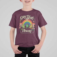 Gay The Pray Away Queer Frog LGBTQ T Shirt For Kid