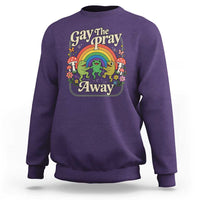 Gay The Pray Away Queer Frog LGBTQ Sweatshirt