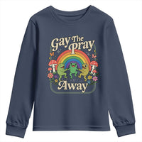 Gay The Pray Away Queer Frog LGBTQ Youth Sweatshirt