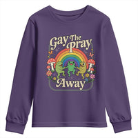 Gay The Pray Away Queer Frog LGBTQ Youth Sweatshirt