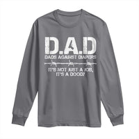 Dads Against Diapers It's Not Just A Job It's A Doody Long Sleeve Shirt Funny Gun New Dad