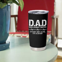 Dads Against Diapers It's Not Just A Job It's A Doody Tumbler Cup Funny Gun New Dad