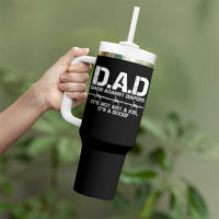 Dads Against Diapers It's Not Just A Job It's A Doody Tumbler With Handle Funny Gun New Dad