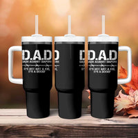 Dads Against Diapers It's Not Just A Job It's A Doody Tumbler With Handle Funny Gun New Dad