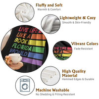 Live Life Like A Book Florida Would Ban LGBTQ Ally Pride Throw Blanket