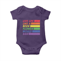 Live Life Like A Book Florida Would Ban LGBTQ Ally Pride Baby Onesie