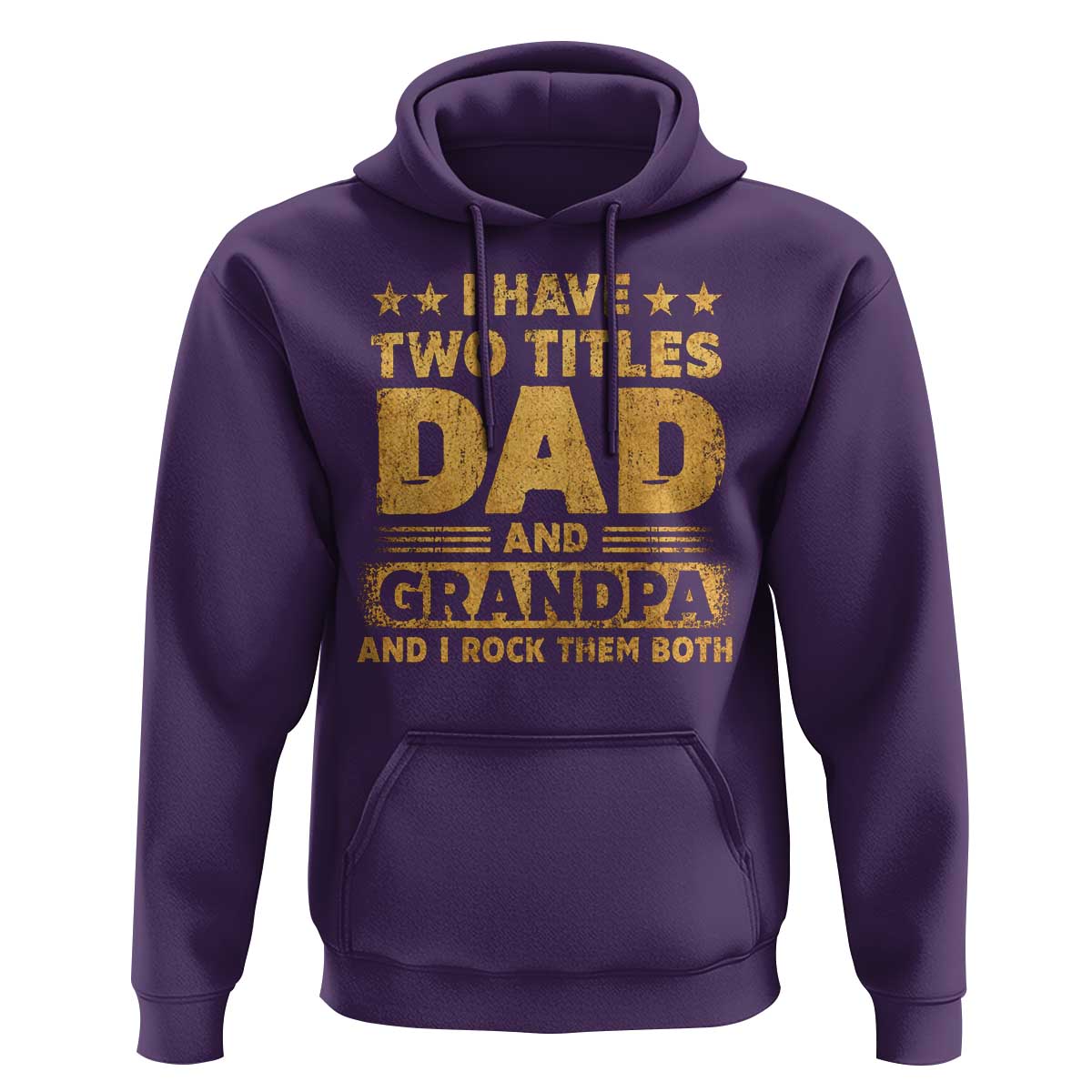 I Have Two Titles Dad And Grandpa I Rock Them Both Hoodie Vintage Father's Day Gift