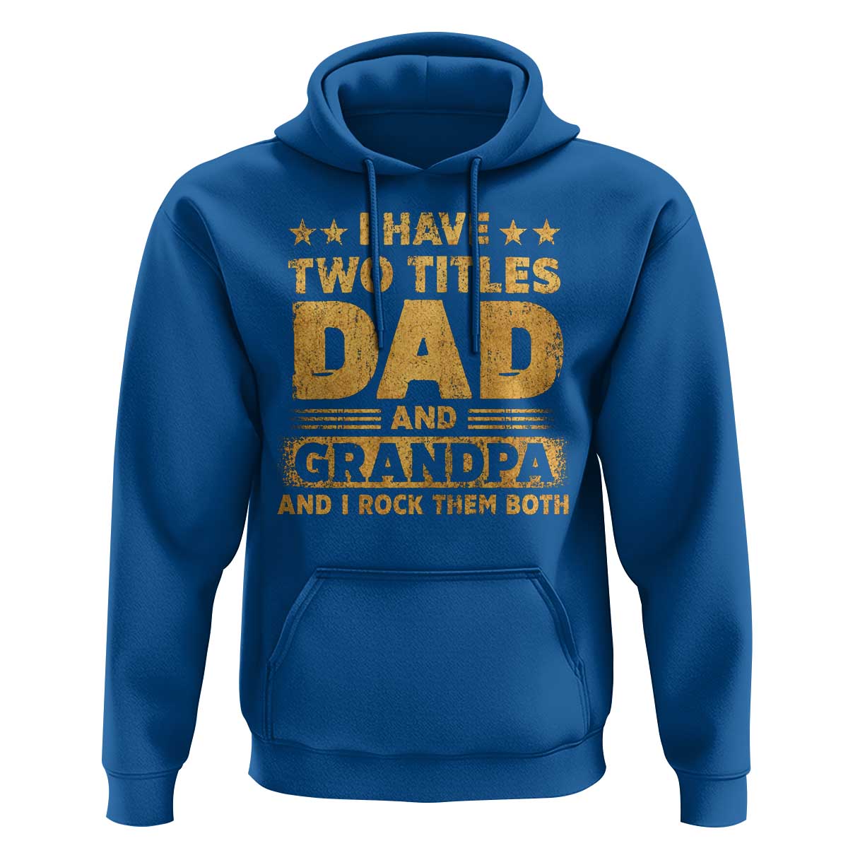 I Have Two Titles Dad And Grandpa I Rock Them Both Hoodie Vintage Father's Day Gift