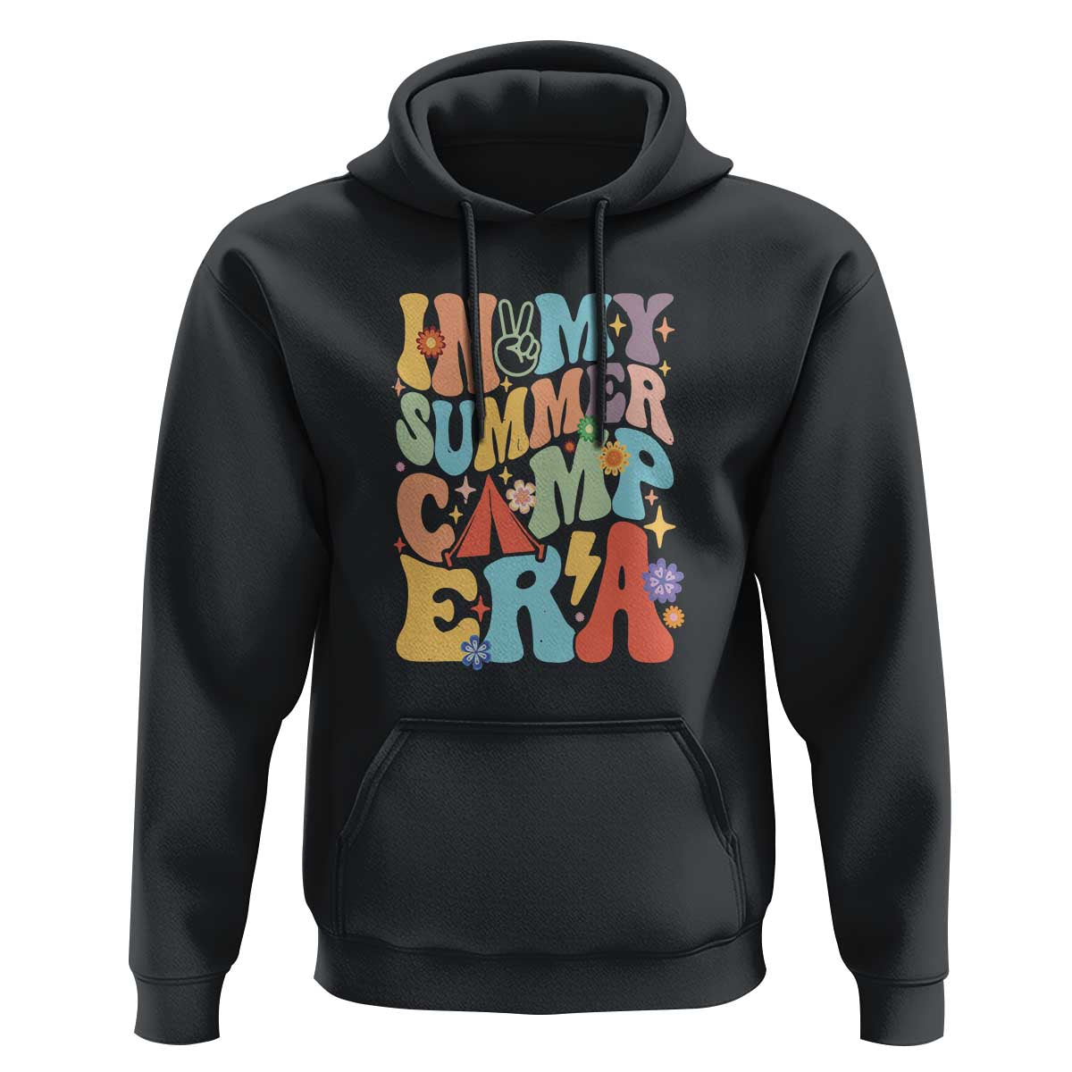 In My Summer Camp Era Hoodie Camper Retro Groovy Summer Vacation - Wonder Print Shop