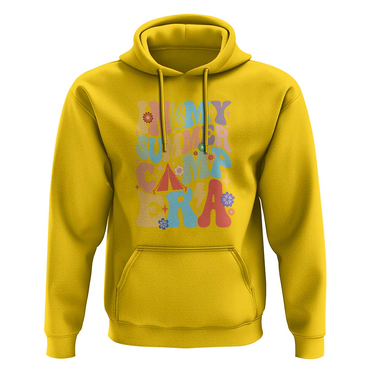 In My Summer Camp Era Hoodie Camper Retro Groovy Summer Vacation - Wonder Print Shop