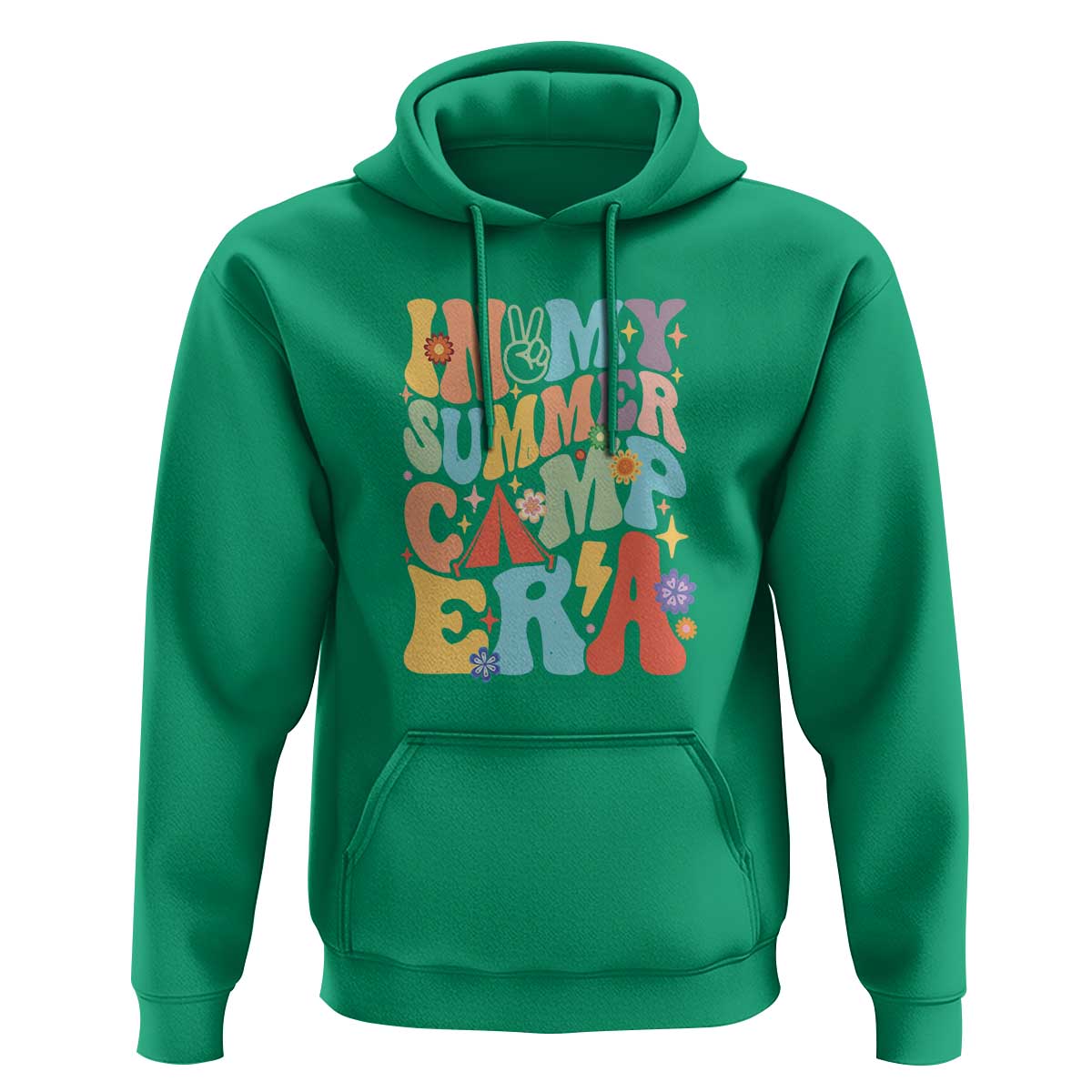 In My Summer Camp Era Hoodie Camper Retro Groovy Summer Vacation - Wonder Print Shop