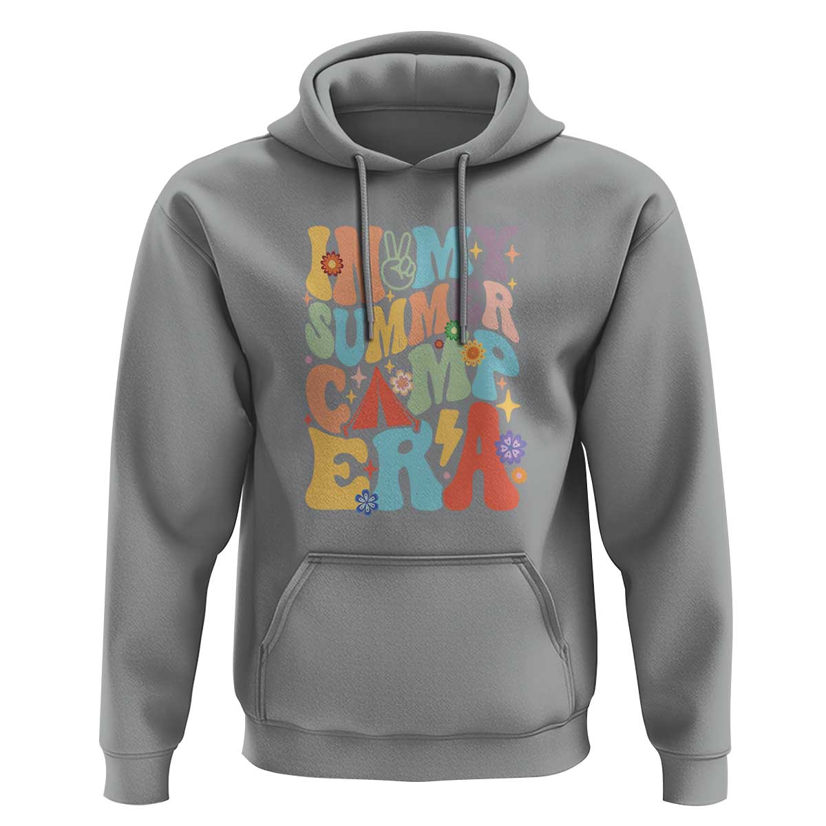 In My Summer Camp Era Hoodie Camper Retro Groovy Summer Vacation - Wonder Print Shop