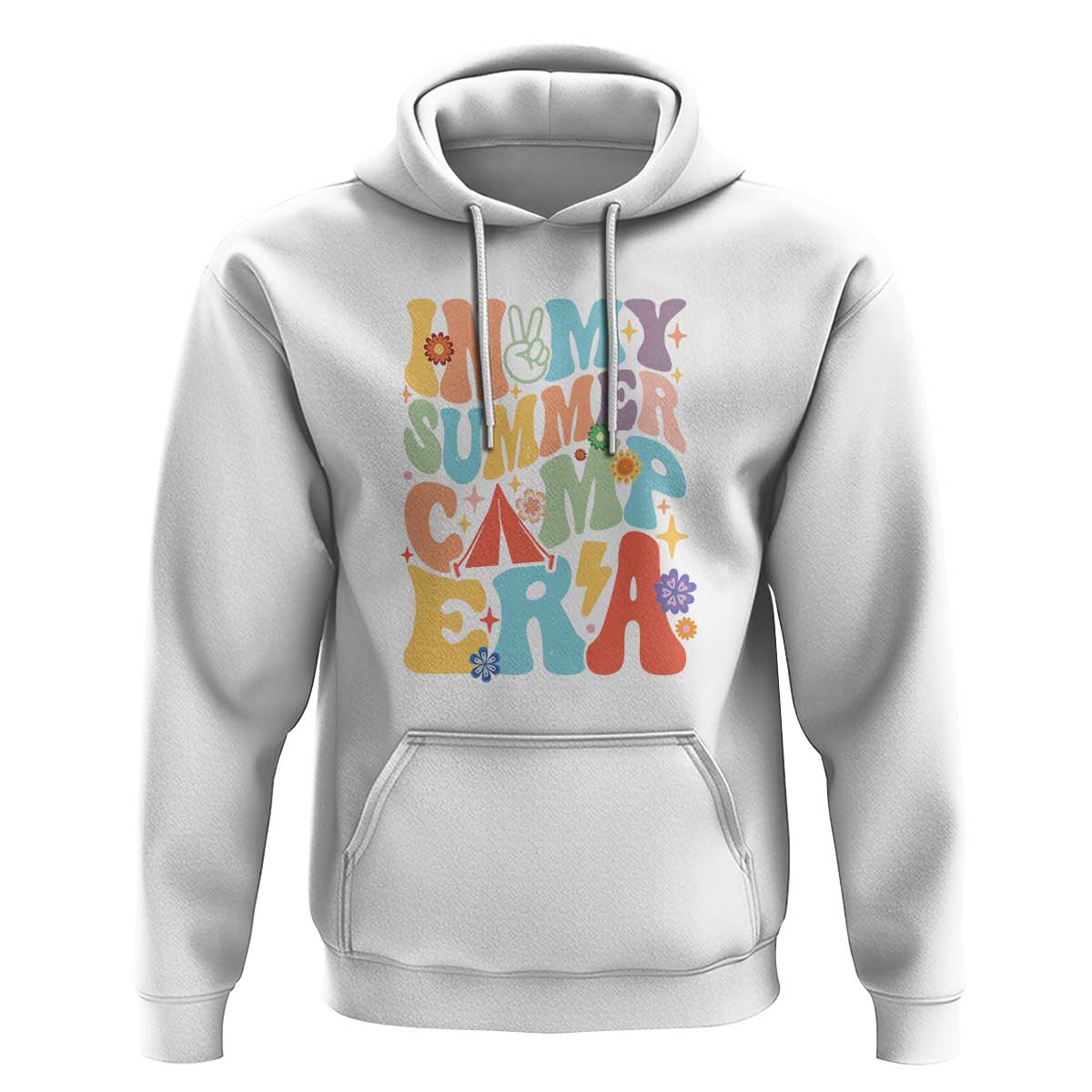 In My Summer Camp Era Hoodie Camper Retro Groovy Summer Vacation - Wonder Print Shop