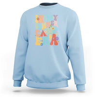 In My Summer Camp Era Sweatshirt Camper Retro Groovy Summer Vacation - Wonder Print Shop