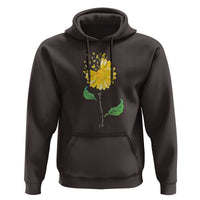 Sarcoma Awareness Hoodie Yellow Ribbon Flower - Wonder Print Shop